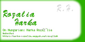 rozalia harka business card